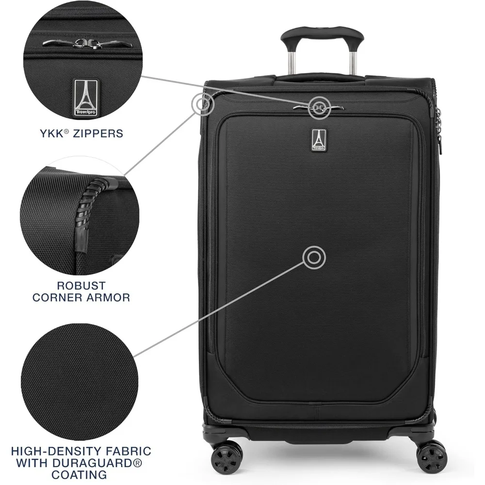 Lightweight Expandable 8-Wheel Spinner Suitcase TSA Lock Unisex Luggage for Travel and Business
