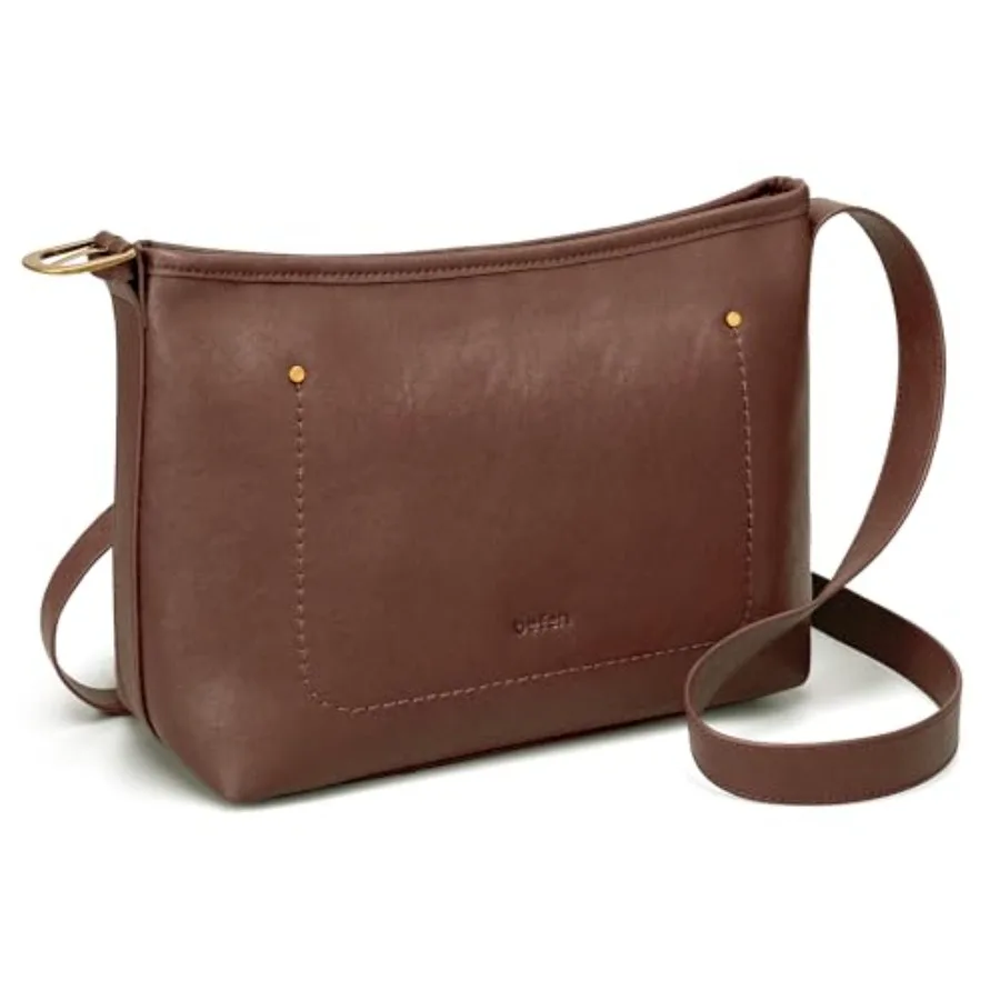 

Genuine Leather Crossbody Bags for Women RFID Blocking Soft Real Leather Shoulder Purse Medium Shoulder Handbag
