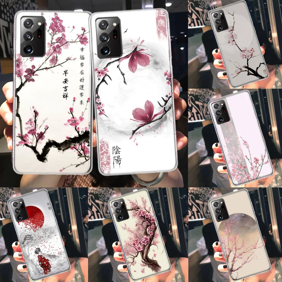 Cherry Blossom Tree Phone Case For Galaxy S25+ Ultra Samsung A12 A22 A32 A42 A52 A52S A72 A54 A34 A24 A14 A73 A53 A33 A23 A13 F5