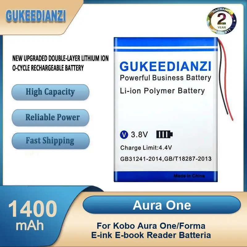 بطارية لـ Kobo Glo Electric Book DR-KB2 N905B Aura One/Forma قارئ الكتب الإلكترونية ساعة ذكية، GPS، mp3، mp4، هاتف، مكبر الصوت GN345361