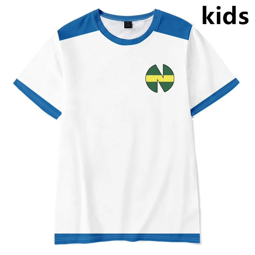 3 To 14 Years Kids T Shirt Anime Captain Tsubasa Ozora Tsubasa Kojiro Hyuga Costume Boys Girls T-shirt Soccer Jerseys Uniform