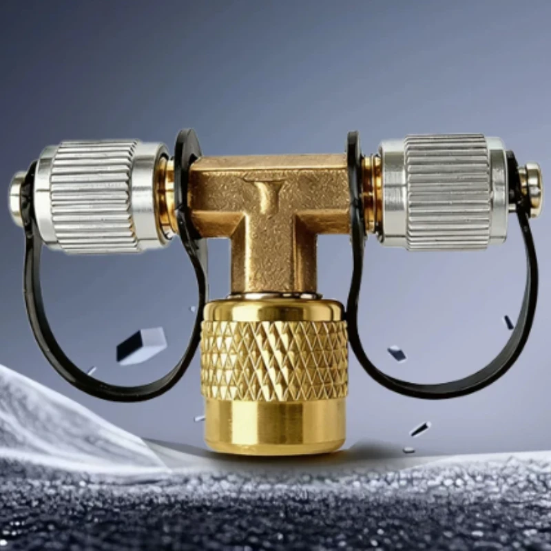 Vacuum Gauge Parts Service Pass Tee Connector Refrigeration Repair