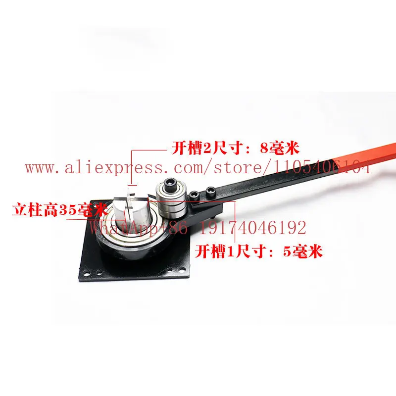 Manual labor-saving bending artifact Flat iron wire Copper aluminum wire Round steel bending tool