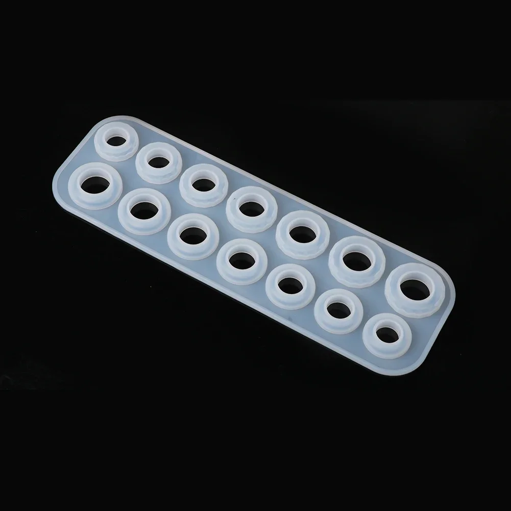 DIY Handmade Jewelry Tools Flat Rings Mould Collection Silicone Resin Crystal Epoxy Molds for Jewelry Making