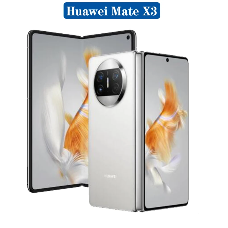 هاتف Huawei Mate X3 الذكي الأصلي بشاشة مطوية 4800mAh 66 واط هارمونيوس 3.1 50 ميجابكسل كاميرات خلفية سنابدراجون 8 + Gen 1 Octa core