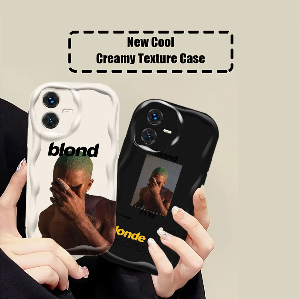 Frank Ocean Rapper Phone Case For VIVO Y100 Y93 Y91 Y85 Y78 Y77 Y76 Y73 Y50 Y36 Y35 Y28 Y22S Y21 Y21T Y20 Y19 3D Wave Cover Case