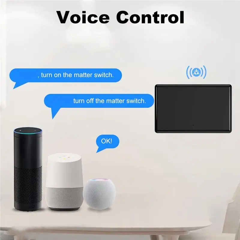[NEW!X13A】 Smart Push Button Switch 1-2 Gang Matter Wifi Tuya For Homekit Control Work And Alexa For Google Home