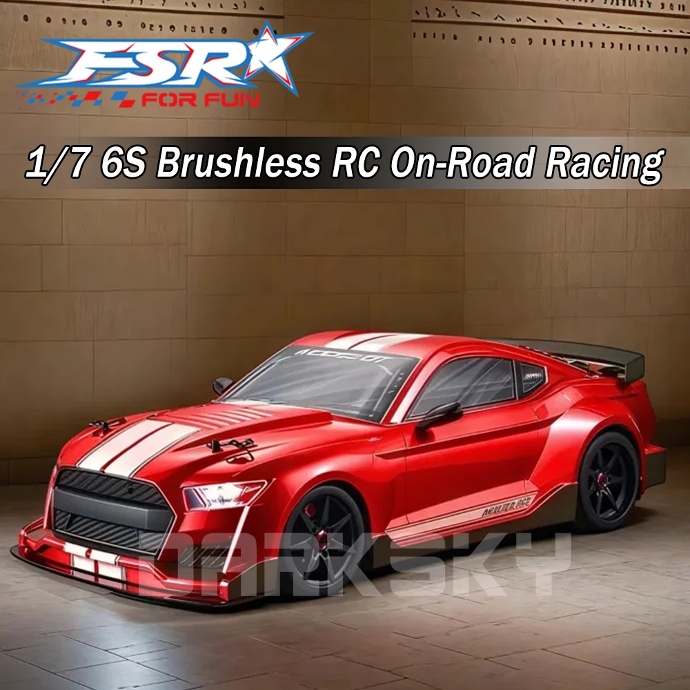 

FSR МОДЕЛЬ GT 4x4 6S Бесщеточный радиоуправляемый дорожный гоночный 1/7 Электрический пульт дистанционного управления Модель автомобиля Плоские гонки Взрослые детские игрушки
