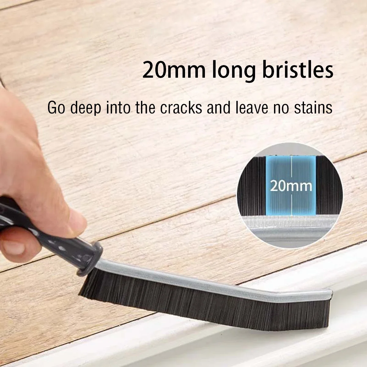 Cleaning Brush for Fine Seam Corners Groove Window Cleaning Tools Kitchen Bathroom Tiles Joints Brush Microfiber Toilet WC Brush