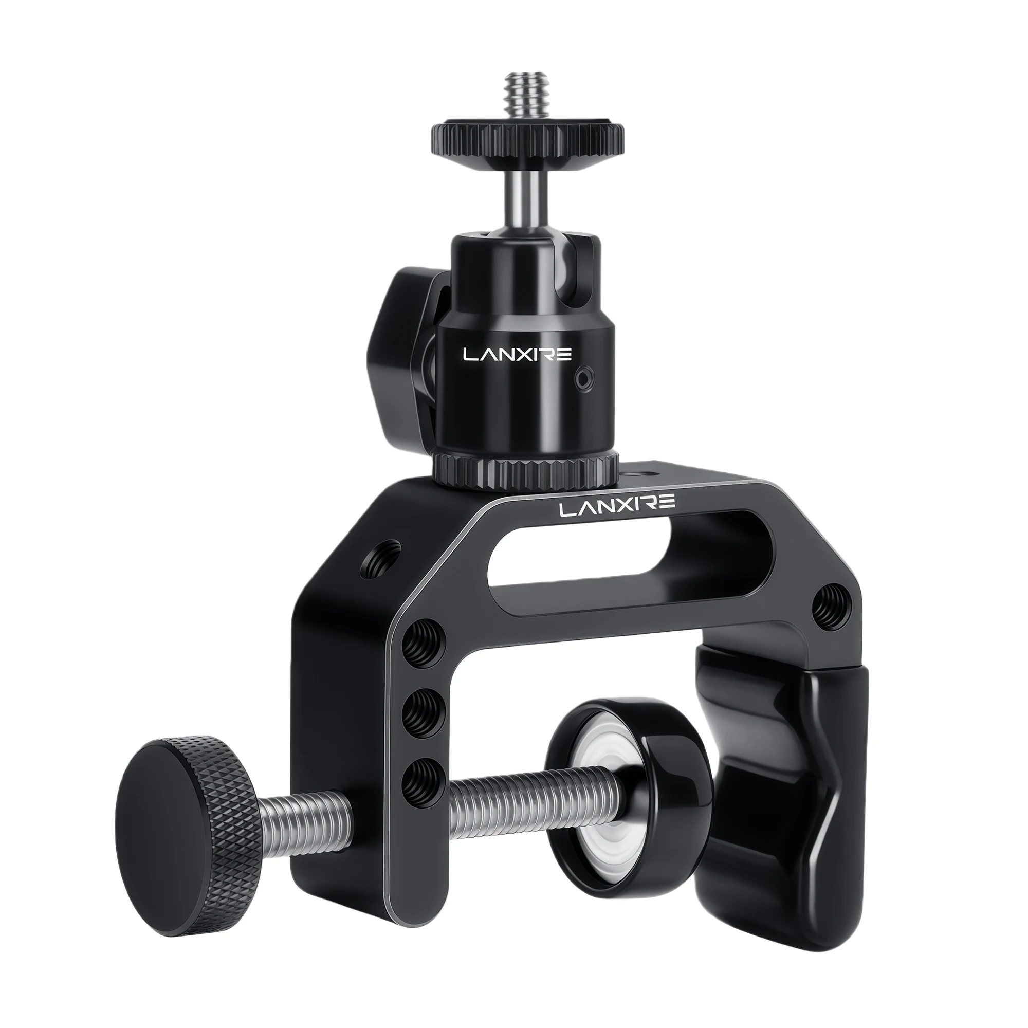 

Lanxire C Clamp Camera Mount Clamp with 1/4" Screw Mini Ball Head for Camera, Gopro, Insta360, Flash Light, Monitor, Microphone