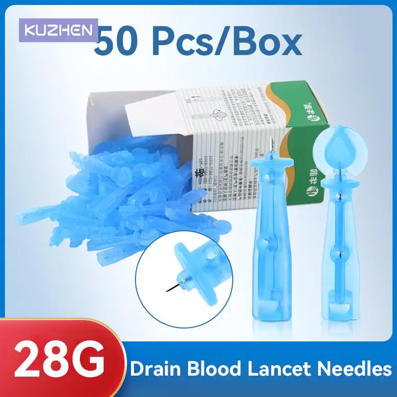 

100pcs/lot 28g Disposable Needles Massage Stick Use For Pen Sterile Lancets Fleam Vent Drain Blood Lancet Dedicated Blood Lancet