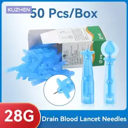 100pcs/lot 28g Disposable Needles Massage Stick Use For Pen Sterile Lancets Fleam Vent Drain Blood Lancet Dedicated Blood Lancet