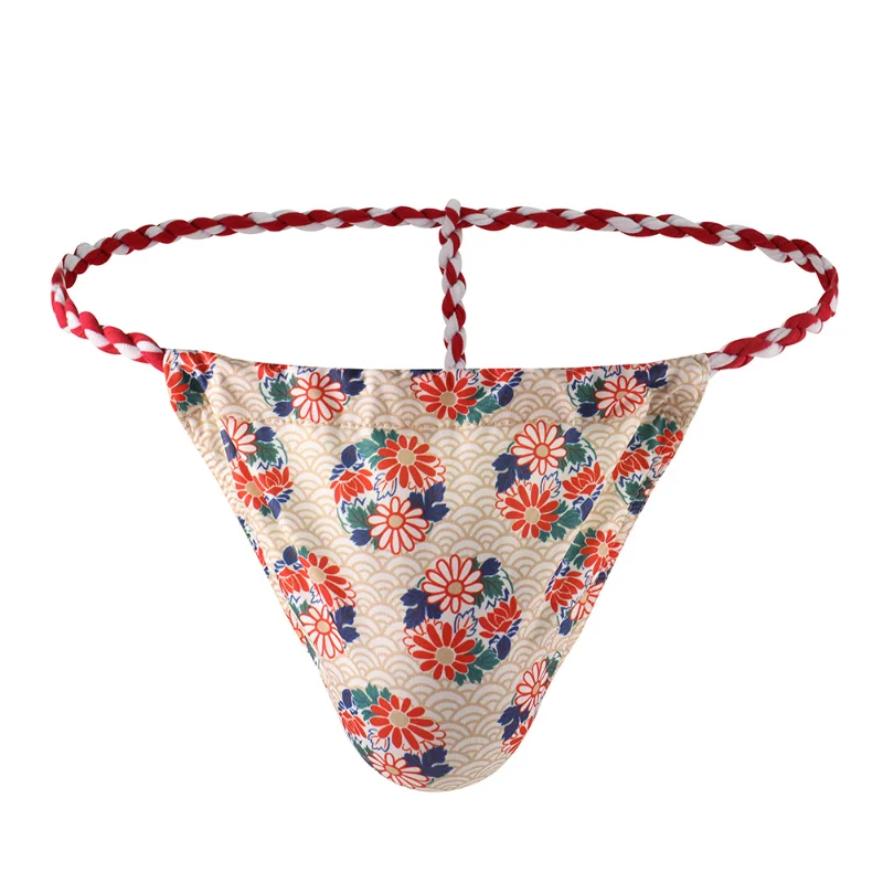Men's Sexy Thongs String Homme Japanese Gay Gay Underwear Low-Rise Sumo Jockstrap Panties Cueca Tanga Low Waist Jock Strap