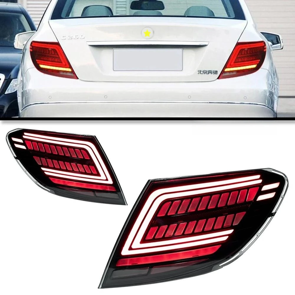 

Tail Lamp For Benz W204 C200 2007-2013 C260 Taillights Rear Lamp LED DRL Running Signal Brake Reversing Parking light Facelift