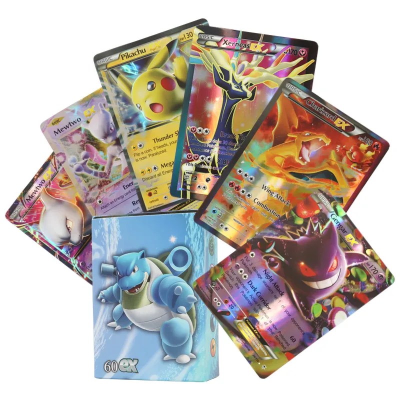60/100 Stück Pokemon-Karten Englische Version MEGA GX Vmax TAG EX Proxy Sammelkarten Spielzeug Kindergeschenk