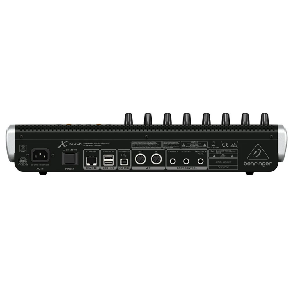 Behringer-Superficie de Control Universal x-touch, 9 Faders de Motor sensibles al tacto, 8 codificadores rotativos y 92 botones iluminados