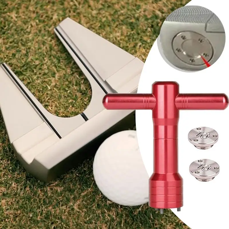 Golf Putter Weight Screw Set Aluminum Alloy Golf Putter Weight Set Golf Club Wrench Sturdy Golf Screw Wrench Spanner Tool Putter