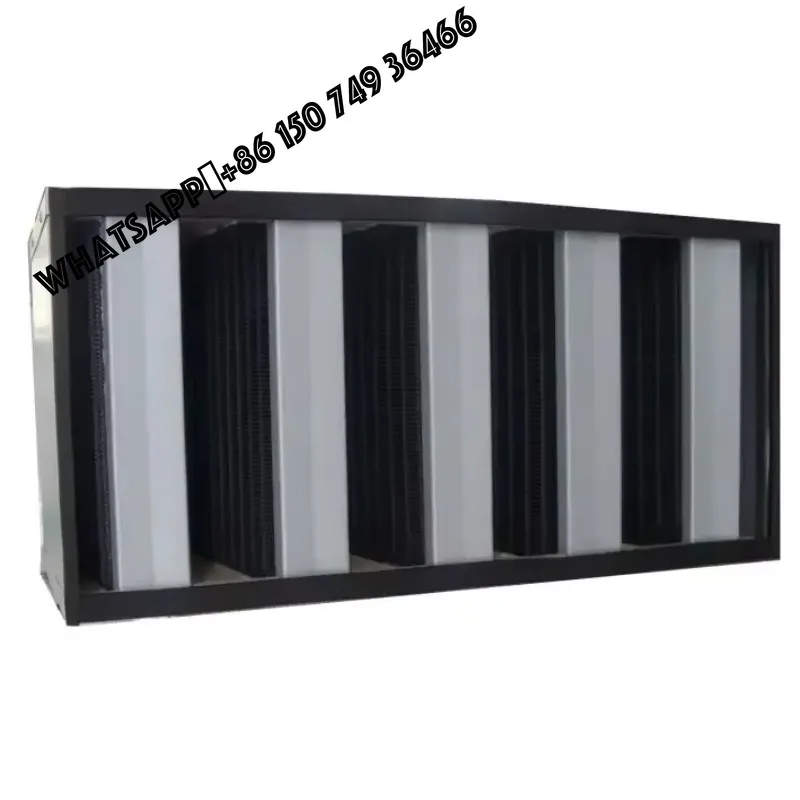 

Box Filter Chemical Compressed Industrial 8 Inch Air Carbon Filter 3m3/s V Bank air Filter