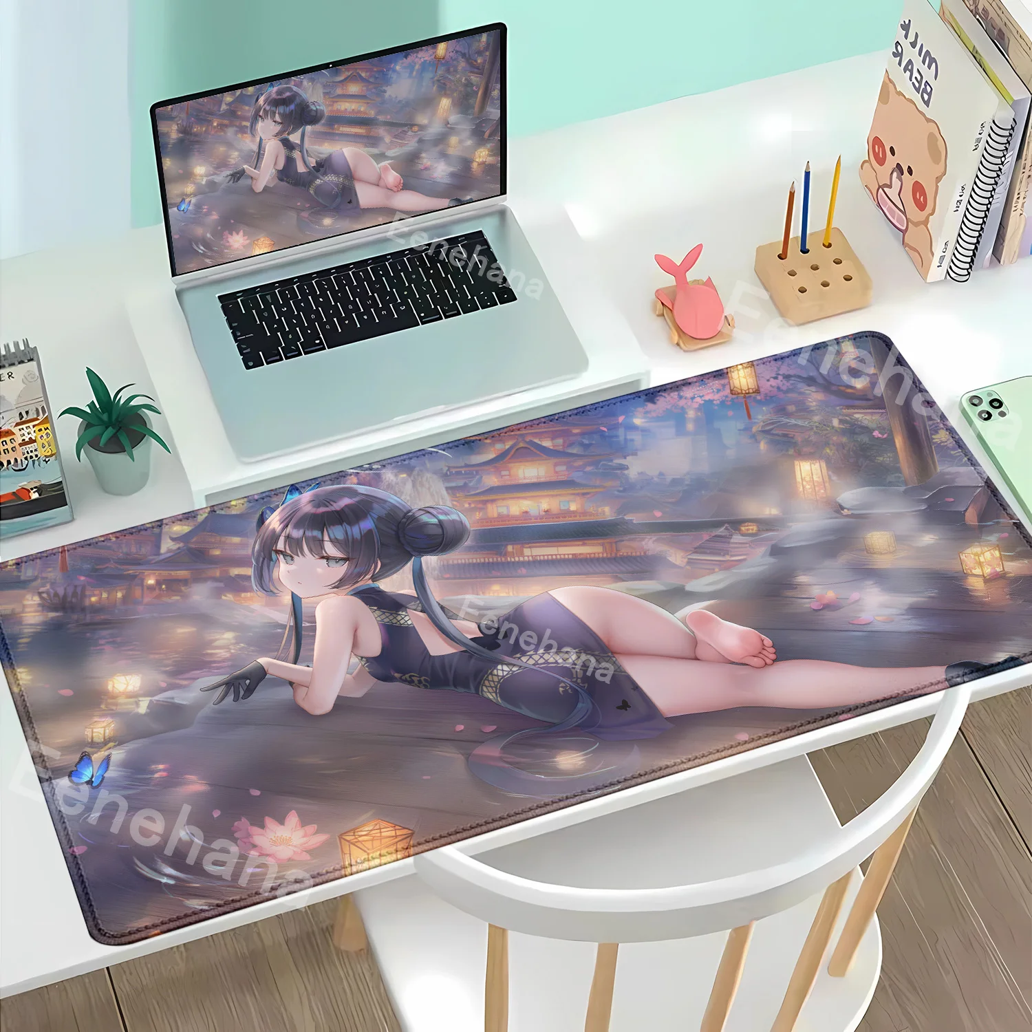 

HD print Ryuuge Kisaki hentai Blue Archive Game Mousepad Large Keyboard office Mouse Pad Lock Edge PC Computer E-Sports Desk Mat