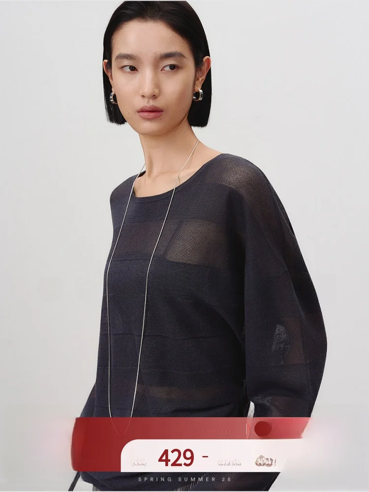 

Женский комфортный тонкий трикотажный топ COOBLOOM с эффектом охлаждения, летний, дышащий, для повседневной носки, с круглым вырезом, короткий рукав.