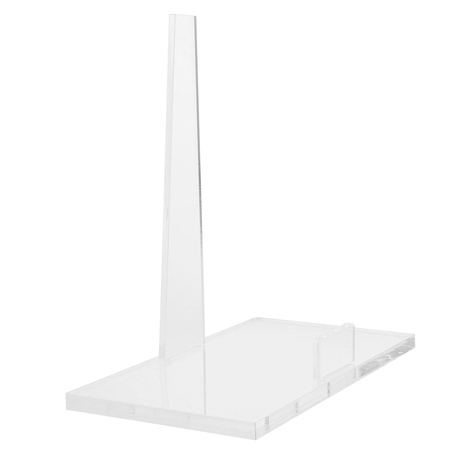 

Small Acrylic Picture Frame Stand Portable Desktop Easel Phone Holder for Photos Books Plates Painting Art Transparent Display