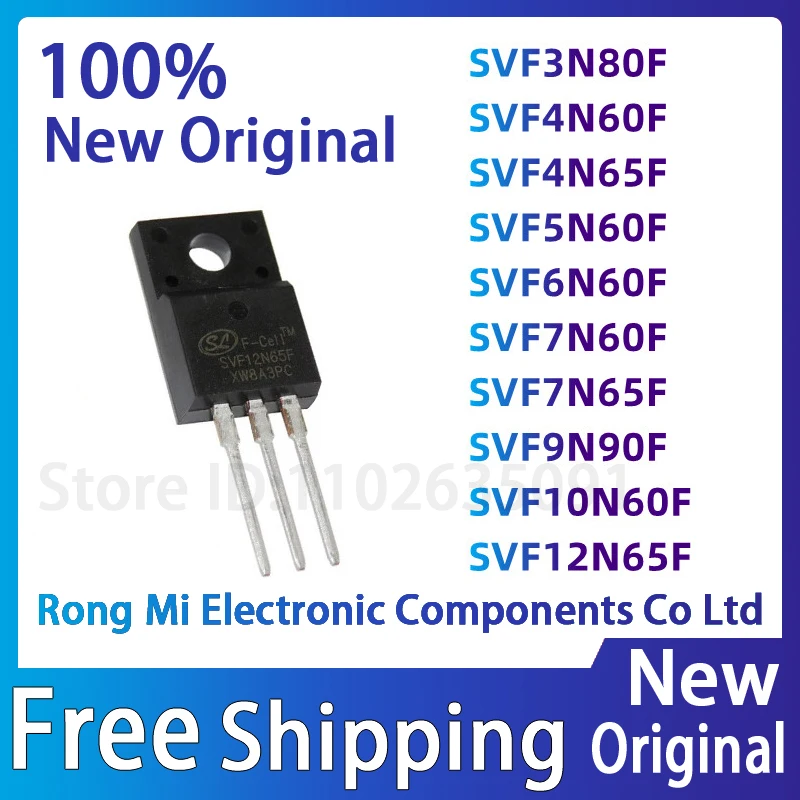 10 Piezas SVF12N65F SVF12N65 TO-220F SVF7N65F SVF4N65F SVF3N80F SVF4N60F SVF5N60F SVF6N60F SVF7N60F SVF8N60F SVF9N90F SVF10N60F