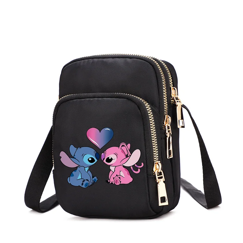 Disney  Lilo & Stitch Women's Shoulder Bag Cartoon Handbag Girls Handbags Female Shoulder Bag Ladies Casual Bags Crossbody Bags