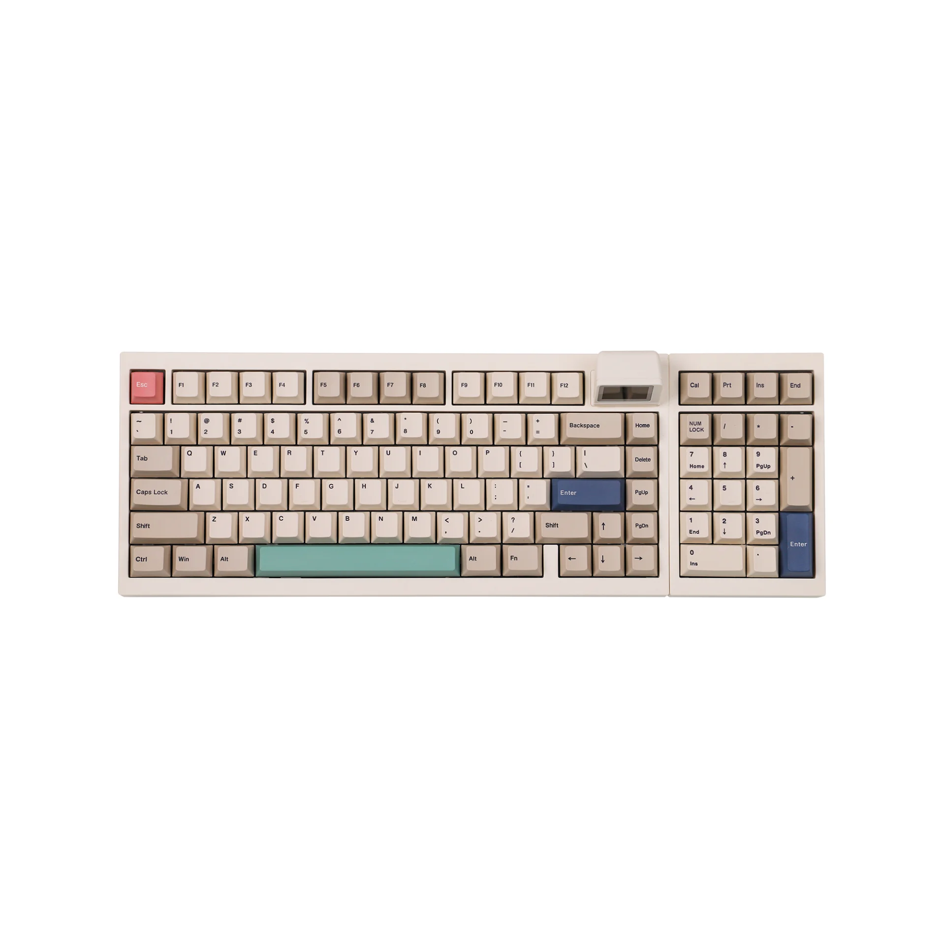 EPOMAKER RT98 98% ANSI US Layout Trójtrybowa Bezprzewodowa Modułowa Retro Klawiatura Mechaniczna do Gier z Odłączaną Mini Klawiaturą TV dla Win/Mac — zdjęcie produktu 7