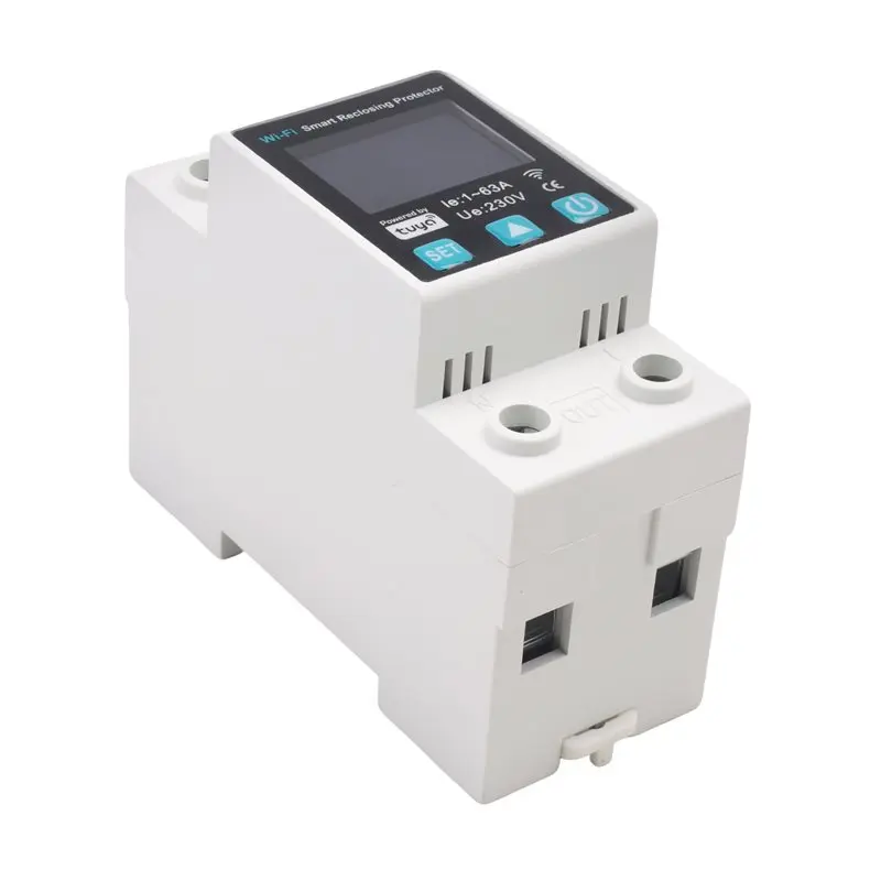 

Новый умный Wi-Fi выключатель Tuya 1P 1-63A с LED-дисплеем и измерением потребления энергии, управление через Smart Life и Alexa Home - [A22I Stor]