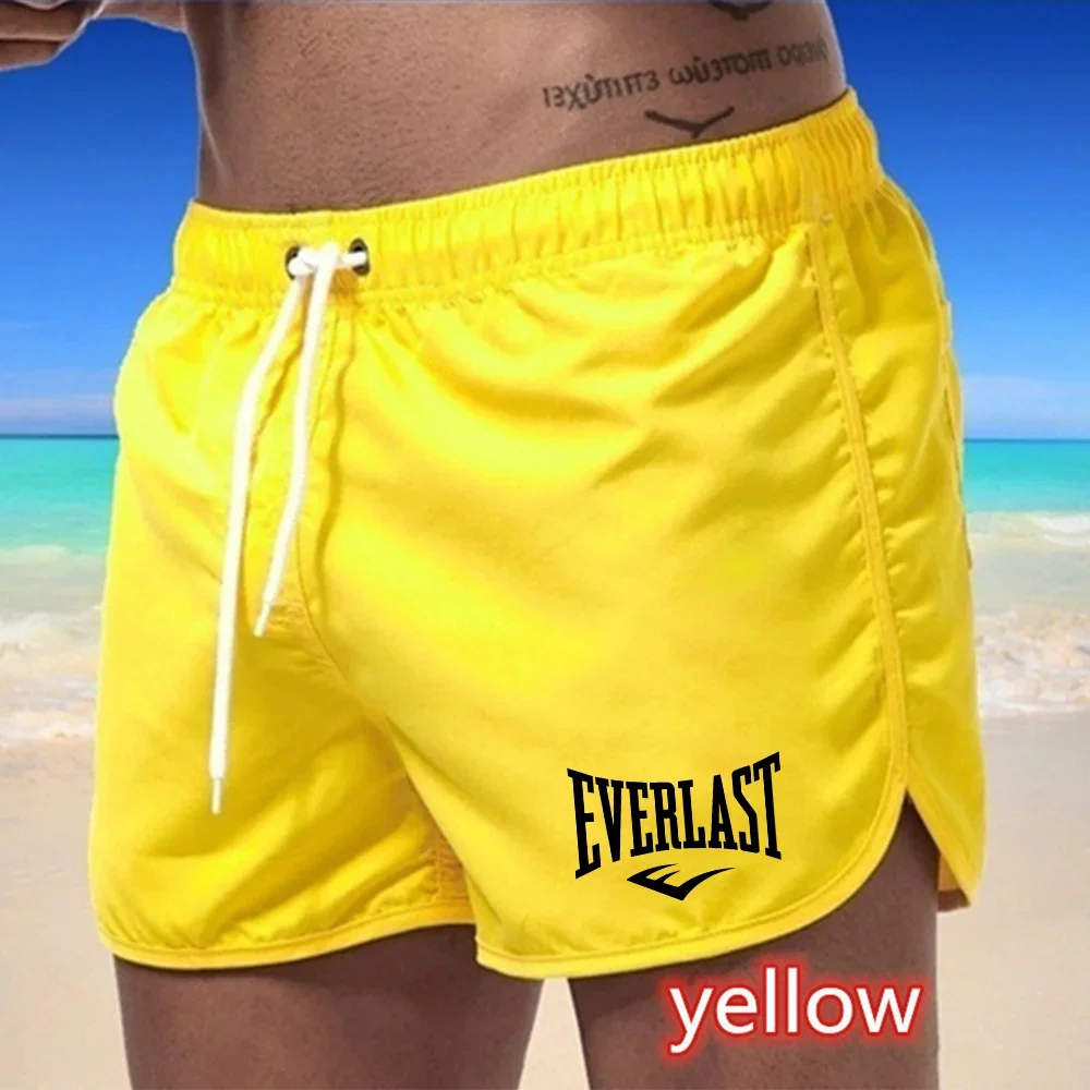 Summer fashion casual breathable quick drying ultra-thin best-selling beach shorts Men\'s swimming shorts + men\'s sports gym spor