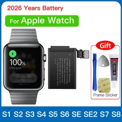 100% Genuine Battery For Apple Watch Series SE 1 2 3 4 5 6 7 8 Bateria For Iwatch S1 S2 S3 GPS LTE S4 S5 S6 S7 S8 38/40/42/44mm