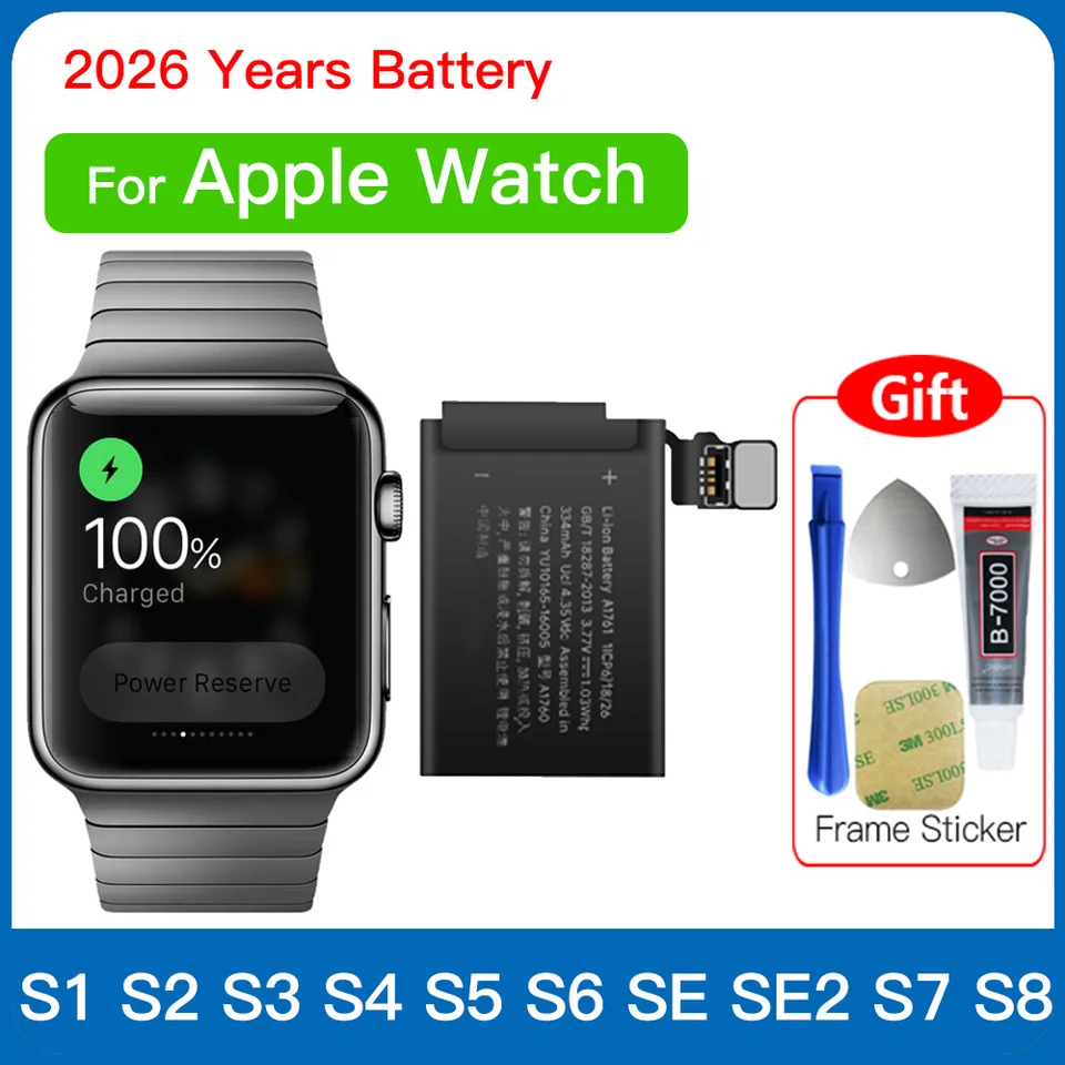 Apple Watch用純正バッテリー,1 2 3 4 5 6 7 8,iwatch s1 s2 s3,gps