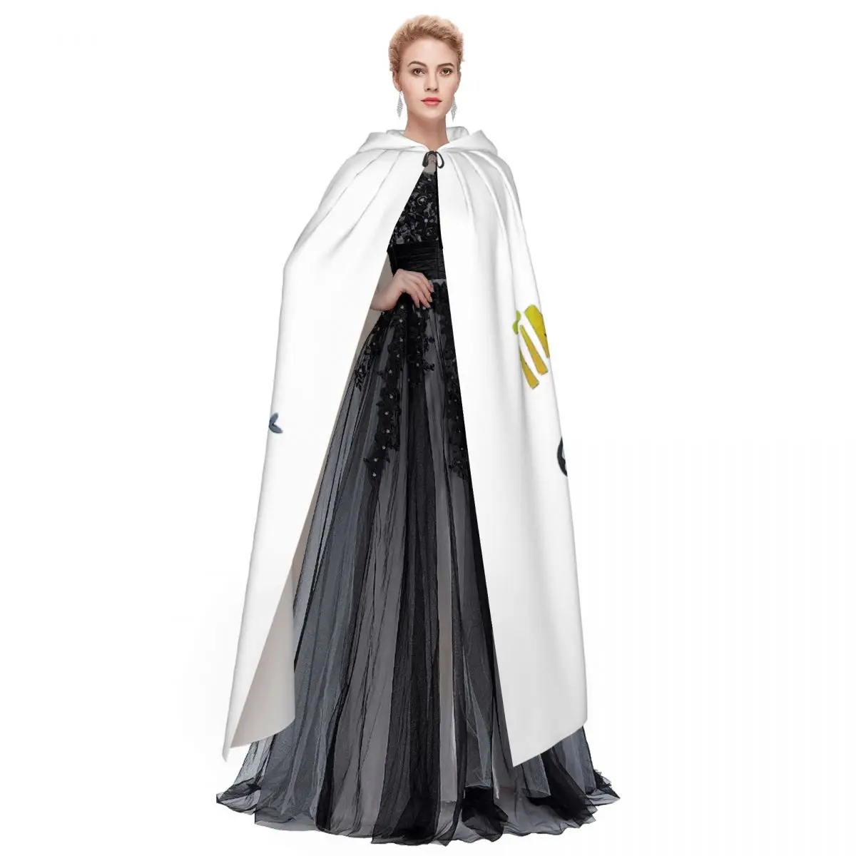 Pinguino Noot Noot Mantello lungo con cappuccio Strega Costume medievale Mantello cosplay HalloweenParty Adulto Unisex