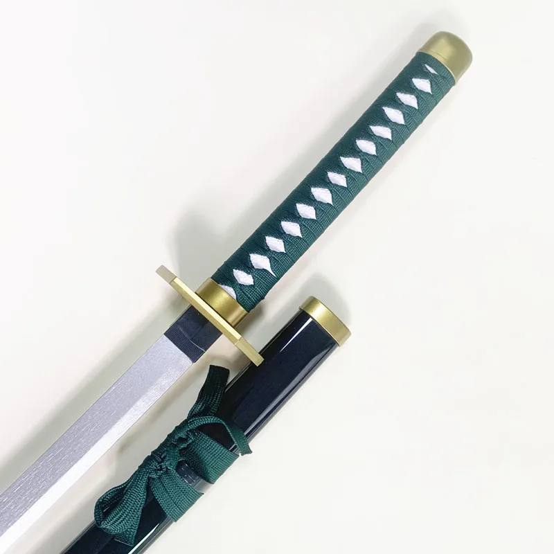 Anime Bleach Katana Wooden Ninja Blade Knife Aizen Sousuke Cosplay Prop Sword Real Sized Japanese Katana Samurai Sabre Kid Toy