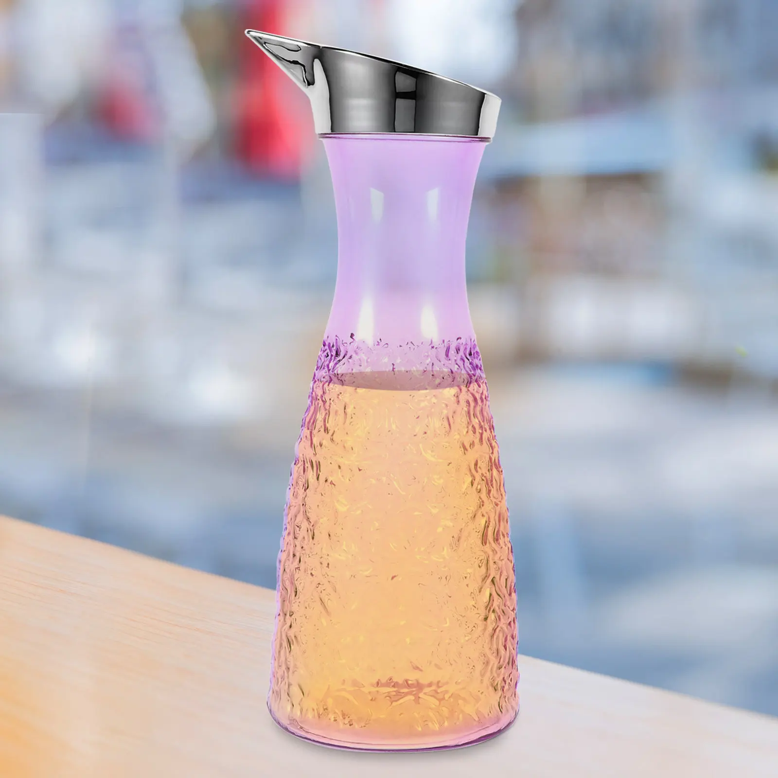 Modern Large Capacity Plastic Pitcher Made of Heat Resistant Pc for Juices Iced Tea Milk Coffee Water Bar Restaurant Home Party
