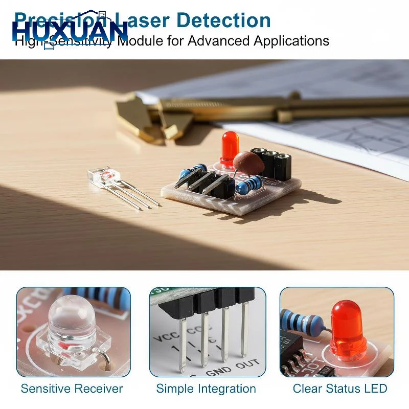 Laser Receiver Sensor Module Non-Modulator Tube Laser Sensor Module Relay Switch High Level Low Level