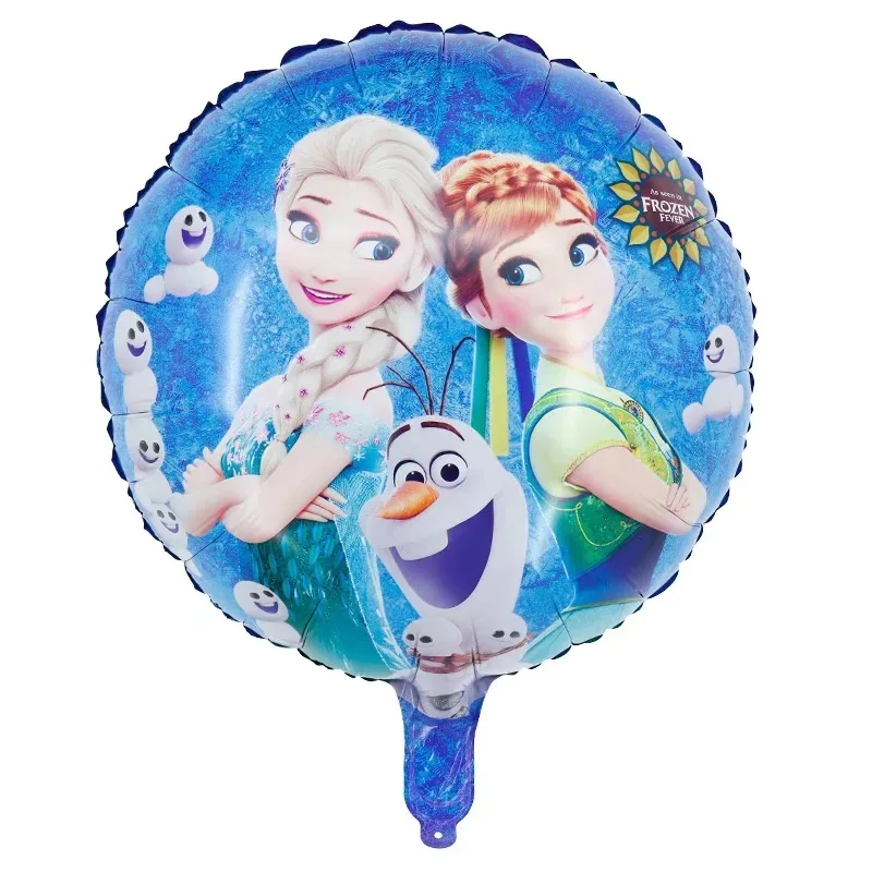 

50pcs/lot Frozen Princess Theme Aluminum Foil Balloons Baby Shower Happy Birthday Party Decorate Events Girls Kids Favors Ballon