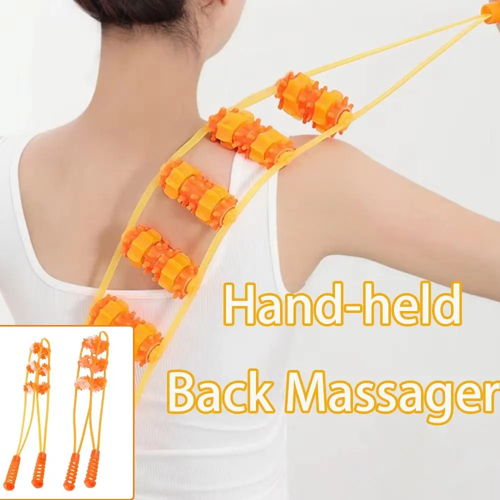

New Hand-held Back Massager Massage Roller Tool Shoulder Neck Muscle Massager Pull-Back Roller Multi-Function Massage Wheel