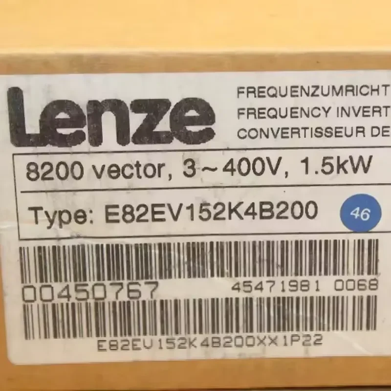 Lenze Drive E82EV152_4B200 Frequency Inverter Drive E82EV152K4B200 FastShipping E82EV752_4C040 E82EV553_4B201 E82EV552_4C240