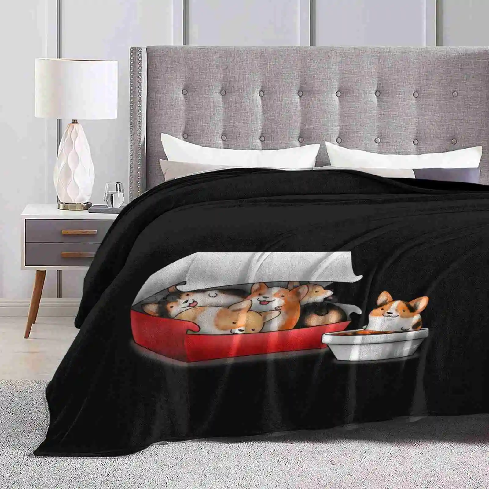 Corgi Nuggets Trend Style Funny Fashion Soft Throw Blanket Corgis Welsh Corgi Dogs Puppy Puppies Animals Cute Adorable Fast