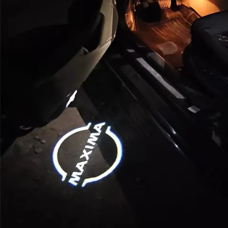 

2pcs Car Door Projector Lamp Welcome LED Lights Decoration for MAXIMA 2004-2016 2005 2006 2008 2007 2010 2011 2013