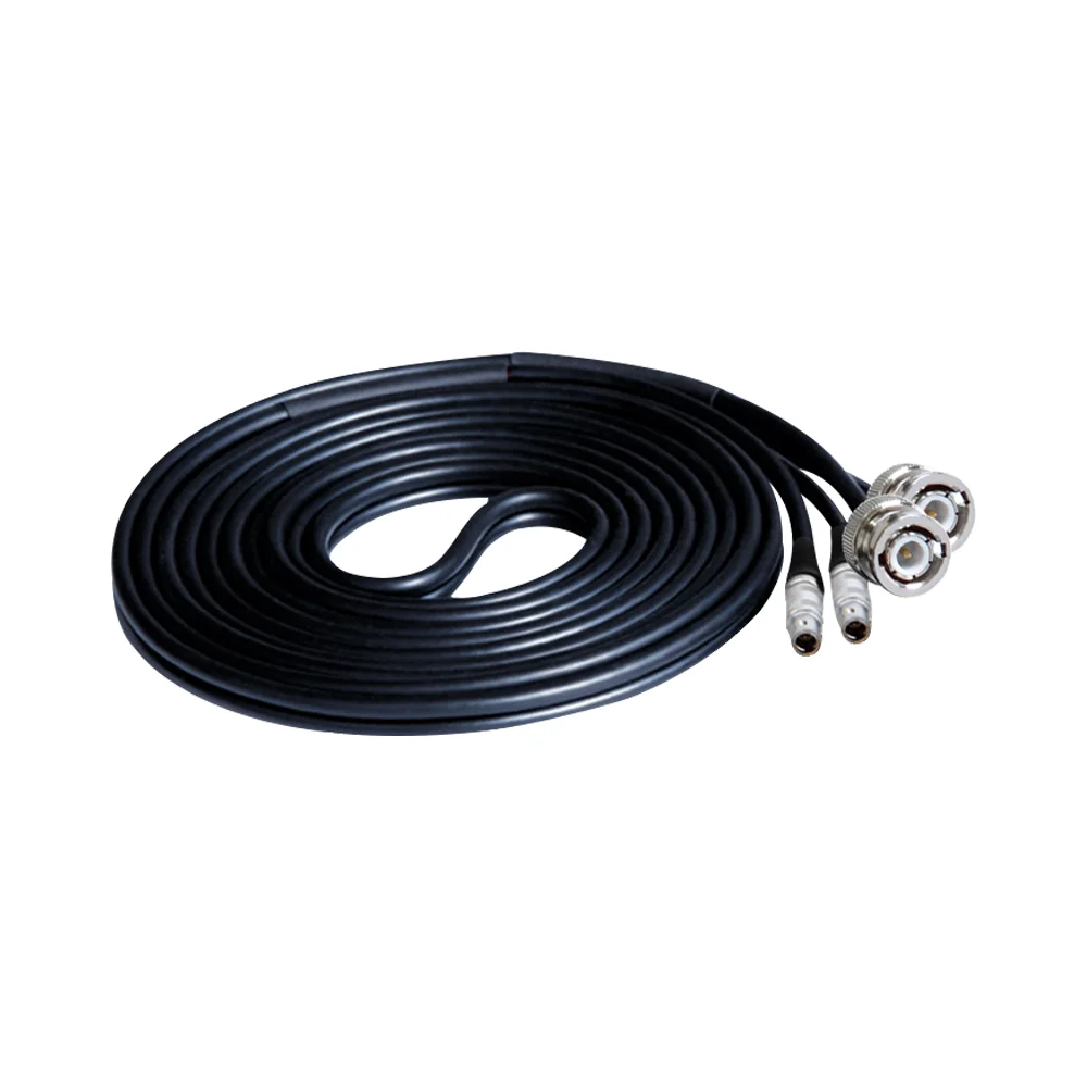 Cavo rilevatore di difetti ad ultrasuoni corazzato Yushi Dual C5 a Microdot per test UT Twin C5-L5