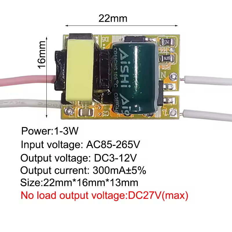 1-3W 4-7W 8-12W 15-18W,20-24W,25-36W LED driver power supply built-in constant current Lighting 110-265V Output 300mA Transforme - Image 2
