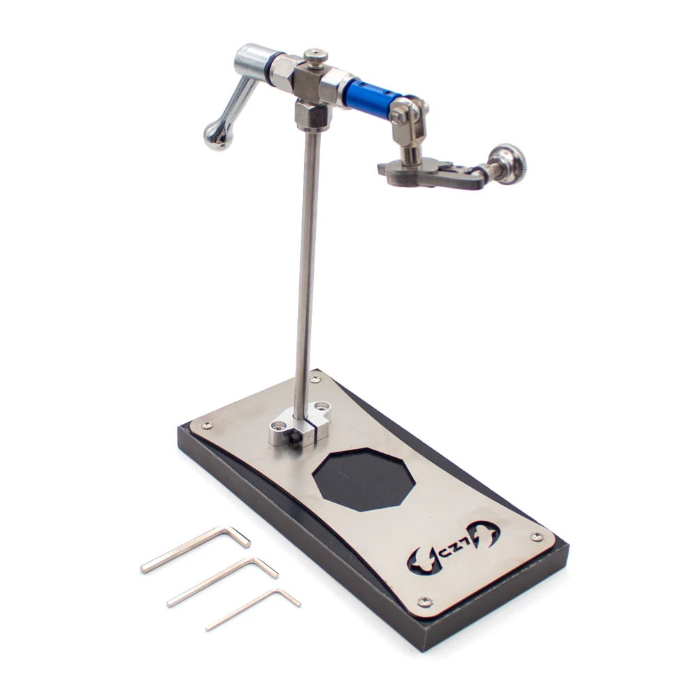 ロータリーフライタイイングバイスステーションキット-フライ-ジグ-マイクロフィッシング用ステンレススチールフッククランプ