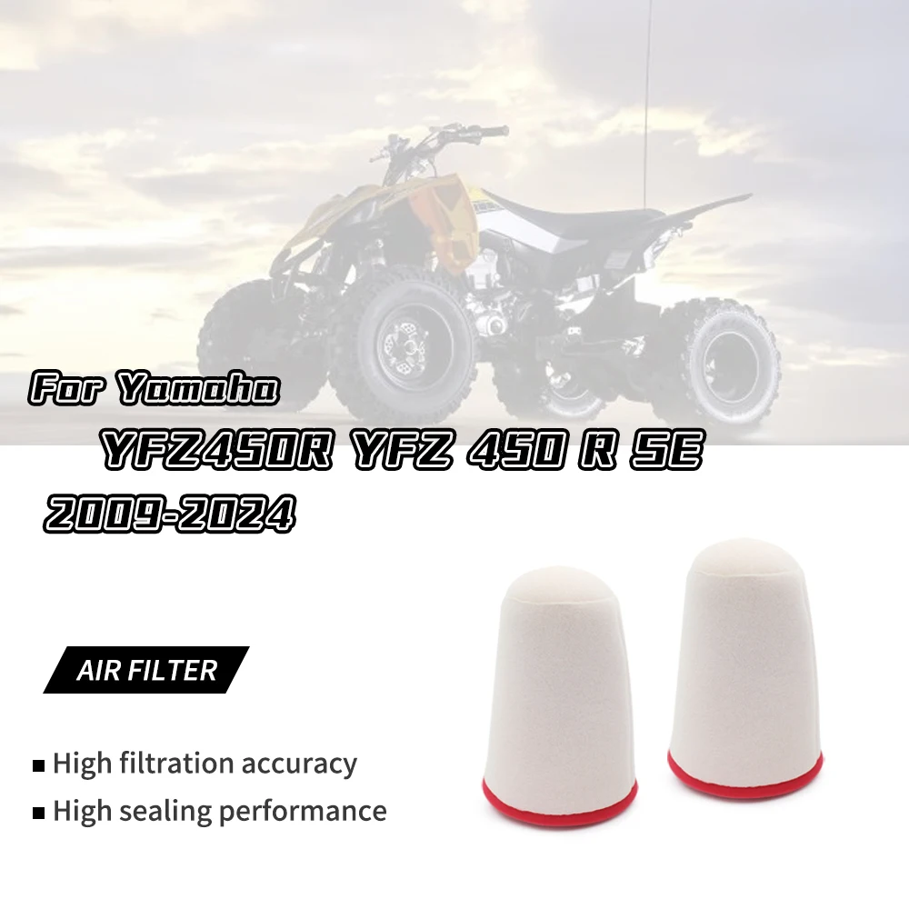 

Motorcycle High Quality Air Filter For Yamaha YFZ 450 2009 2024 YFZ450R YFZ 450X YFZ450 2004 2013