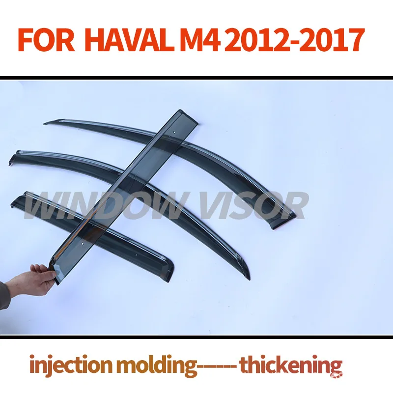 Picture 4: Suitable for Great Wall Haval M4 Florid Cross Window visor Wind & Rain Deflectors No-Drill Design