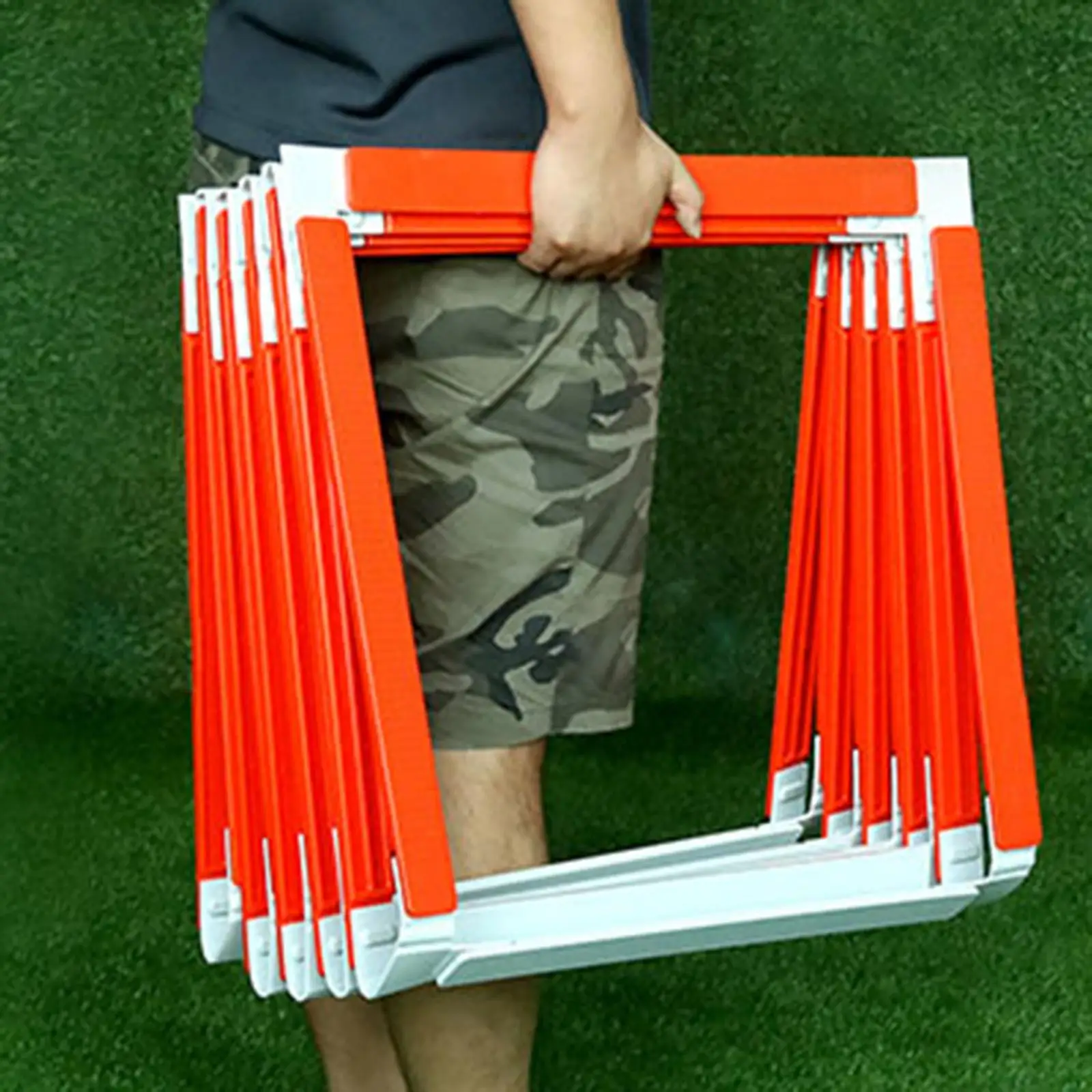 

Лестница для ловкости, скоростная лестница, складная, длиной 500 см, портативная, улучшающая следу, спортивная лестница для парков, взрослых, спорт, фитнес