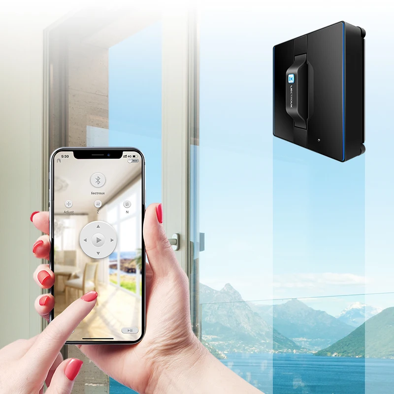 

LIECTROUX Automatic Glass Cleaner Robot Window Cleaning Robot Vacuum Cleaner Window Cleaner Window Washing Robots WS-1080