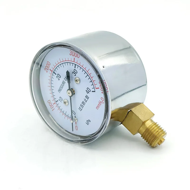 YE60 Natural Gas, Barometer 0-25KPa 40KPa 60KPa 16KPa Membrane Box Pressure Gauge