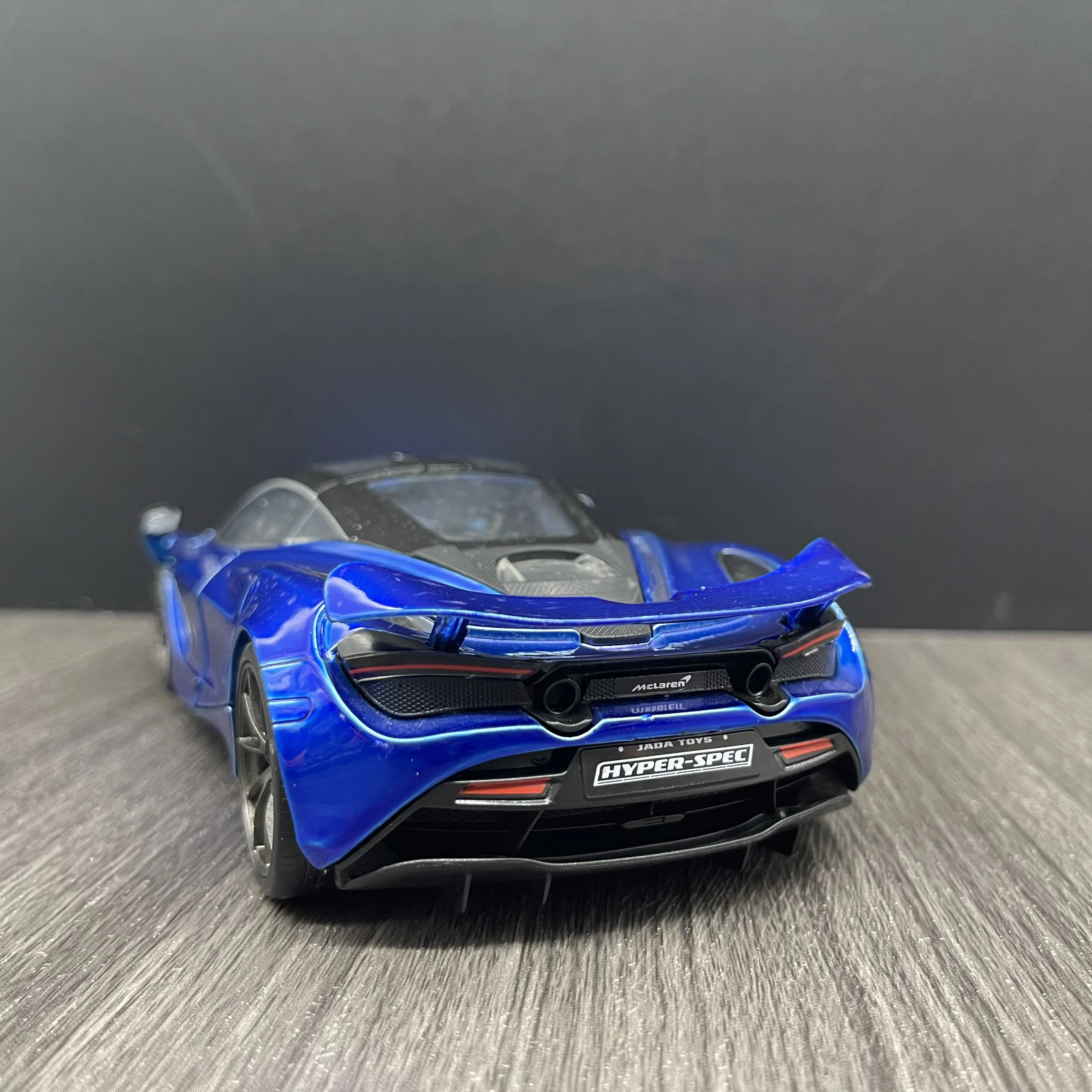 Jada Toy McLaren 720S Blue and Dark Blue with Black Top 1/24 Diecast Model Car Toys for Kids and Adults